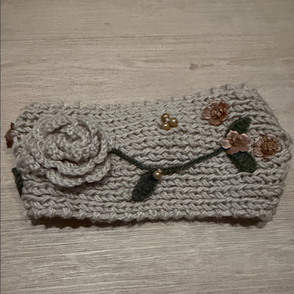 Floral Knit Headband